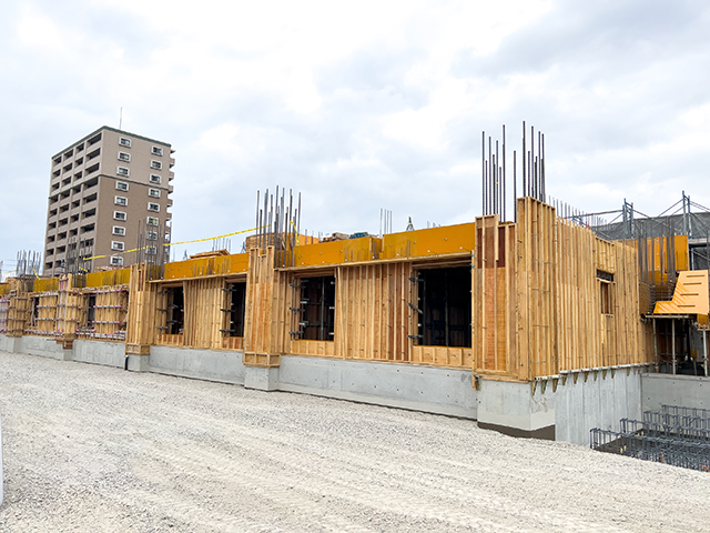 大型施設の型枠工事